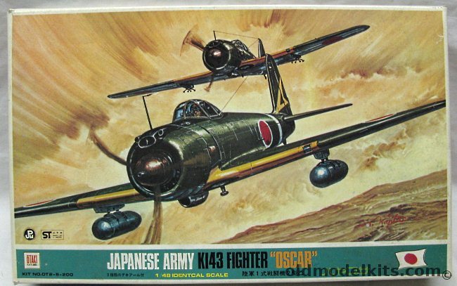 Otaki 1/48 Japanese Army Ki-43 Hayabusa 'Oscar' - With Markings for Three Aircraft, OT2-5-200 plastic model kit